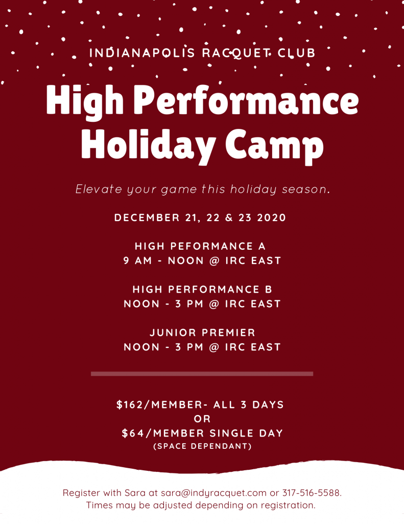 Holiday Camps Indianapolis Racquet Club
